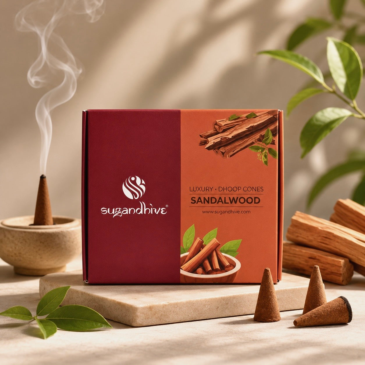 SANDALWOOD LUXURY DHOOP CONES